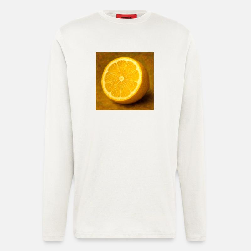 Split lemon - Longsleeve - made by SPREAD  - OFF WHITE