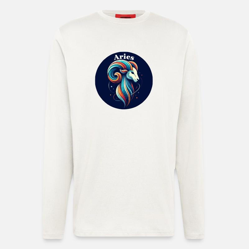 Widder Widder bunt - Langarmshirt - made by SPREAD - OFF WHITE