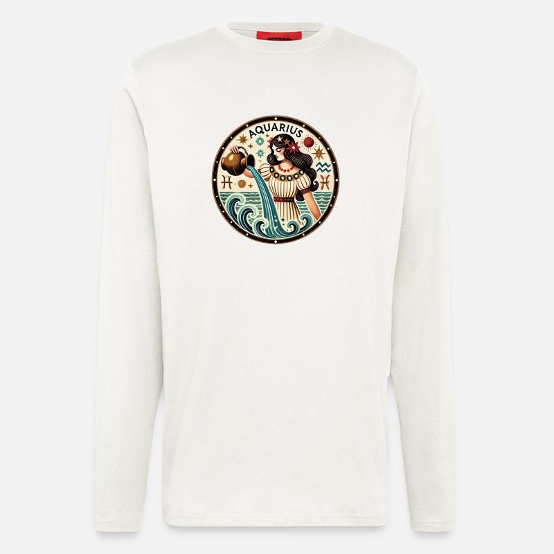 Wassermann - Langarmshirt - made by SPREAD  - OFF WHITE
