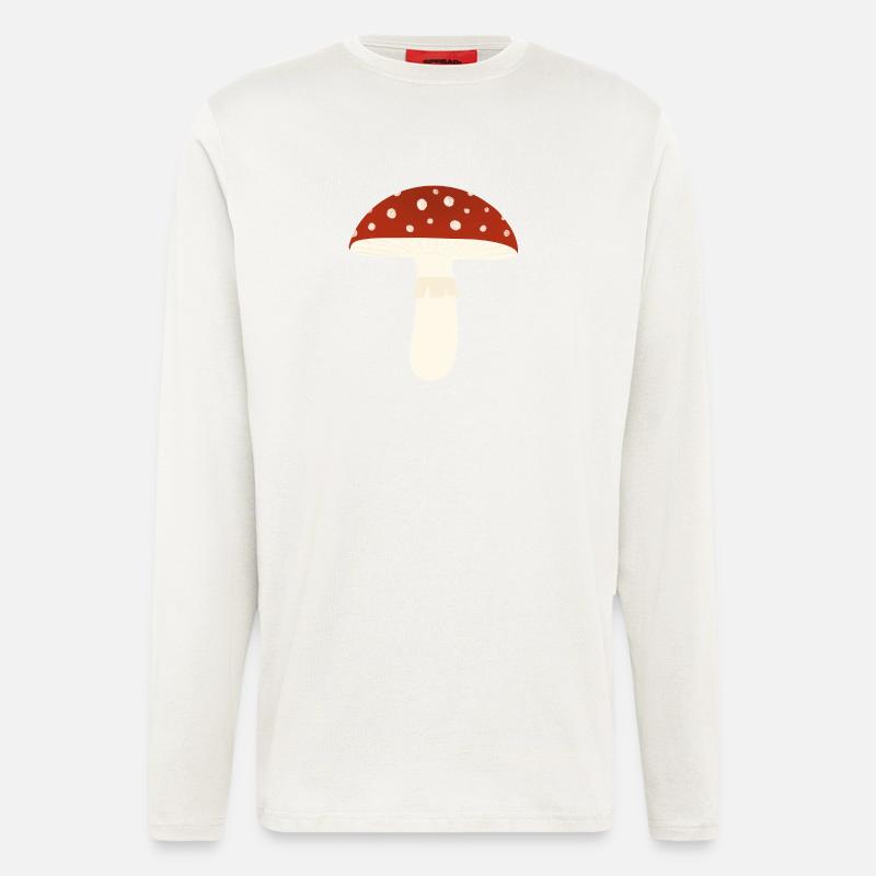 Toadstool Fly Agaric Mushroom - Longsleeve - made by SPREAD  - OFF WHITE