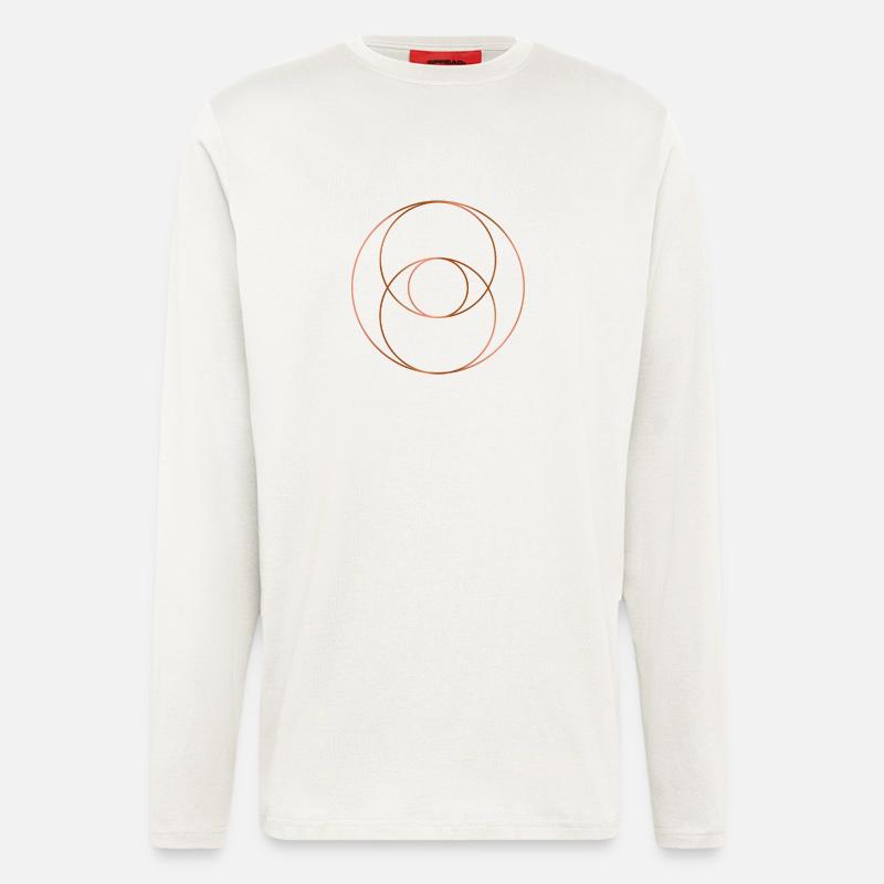 Vesica Piscis - Kupferversion - Langarmshirt - made by SPREAD - OFF WHITE