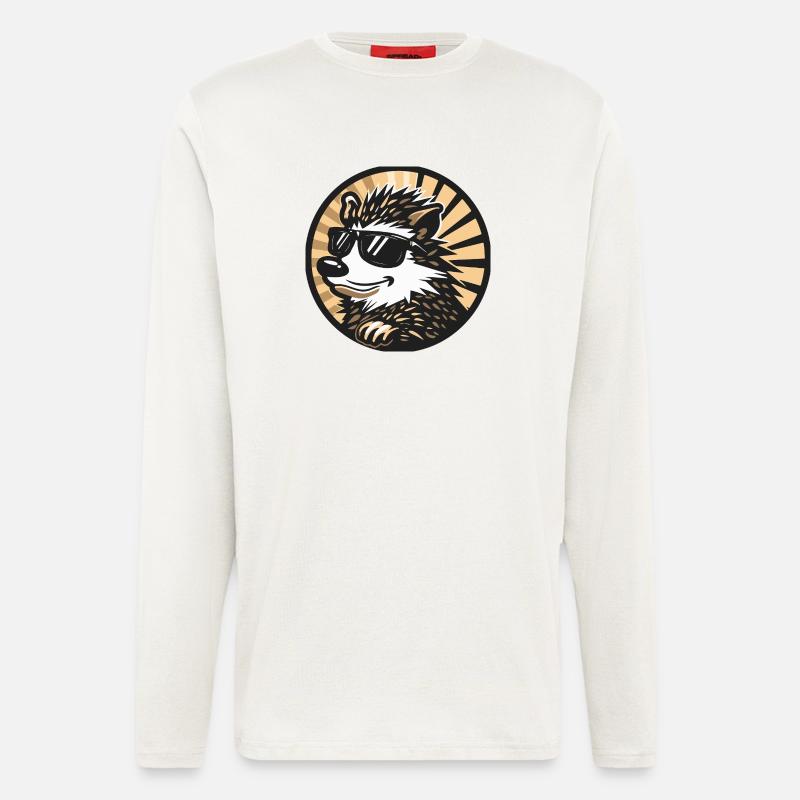 Hedgehog Comic Cool - Longsleeve - made by SPREAD  - OFF WHITE