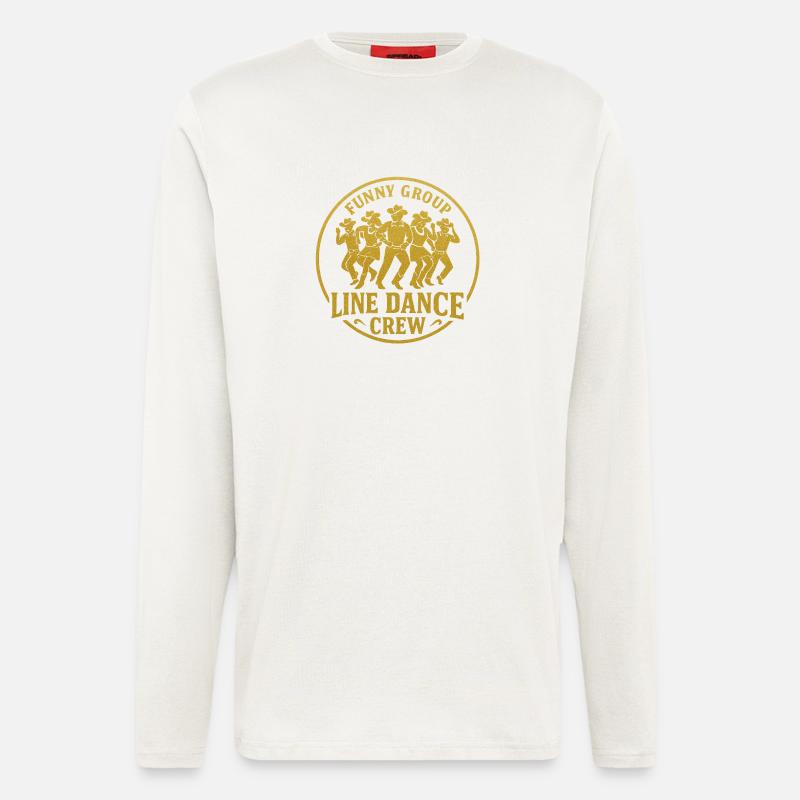 Line Dance Crew - Design - Stamp - Longsleeve - made by SPREAD  - OFF WHITE