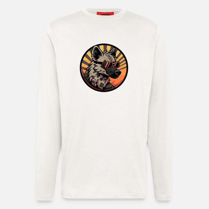 Hyena Cool Comic - Longsleeve - made by SPREAD  - OFF WHITE