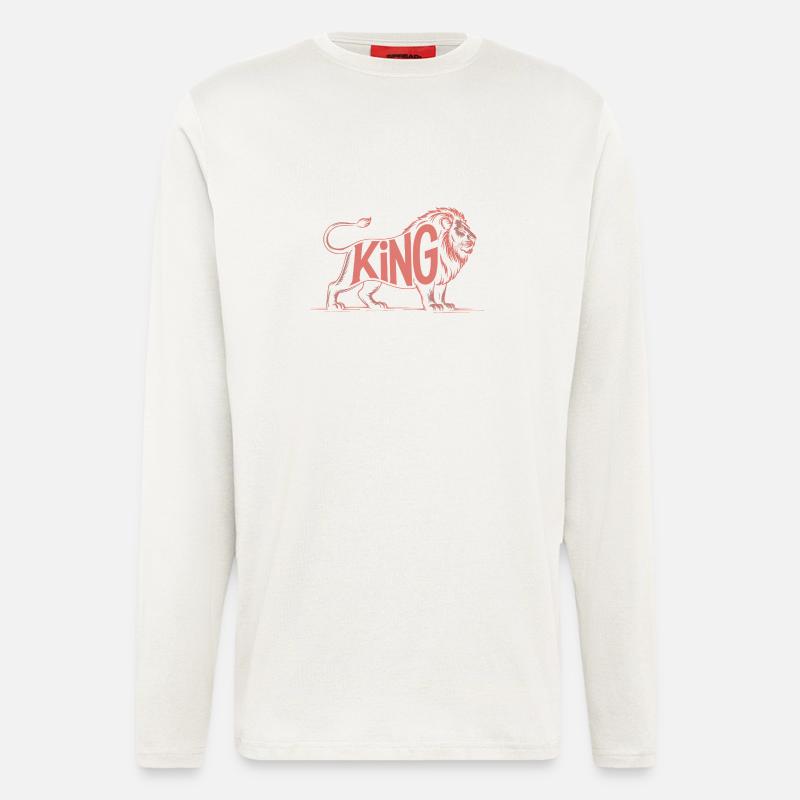 King - Cool Lion Logo - Longsleeve - made by SPREAD  - OFF WHITE
