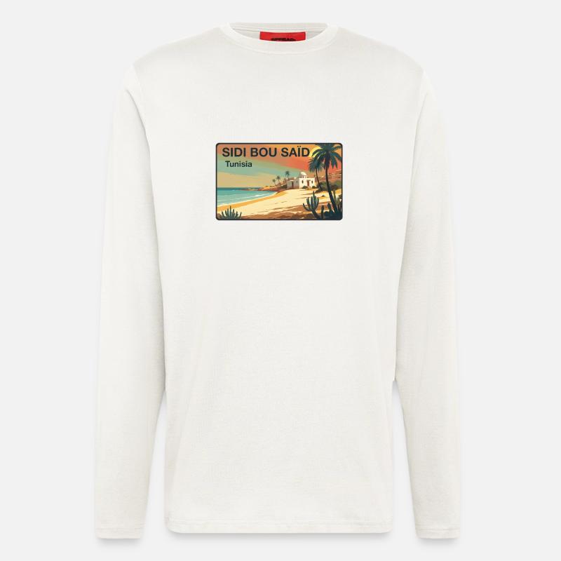 Sidi Bou Said - Langarmshirt - made by SPREAD  - OFF WHITE