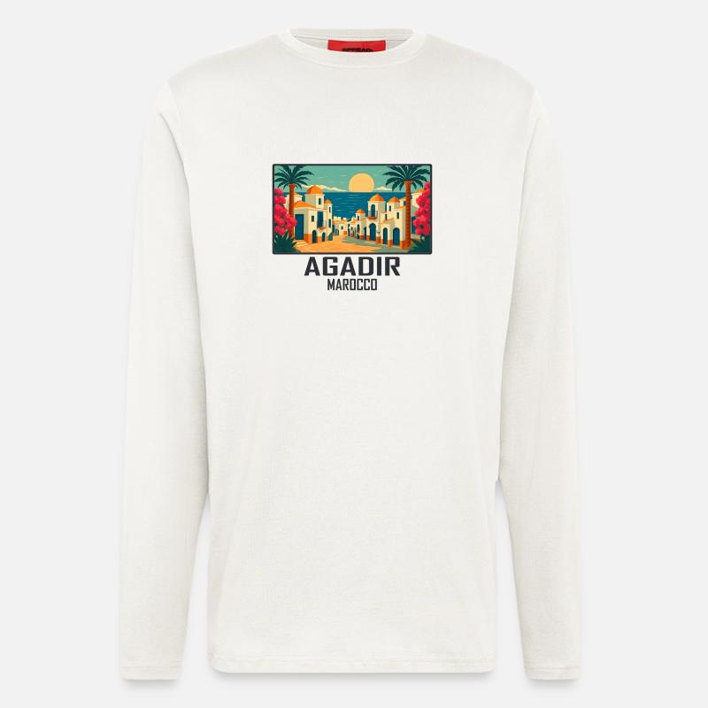 Agadir, Morocco - Longsleeve - made by SPREAD  - OFF WHITE