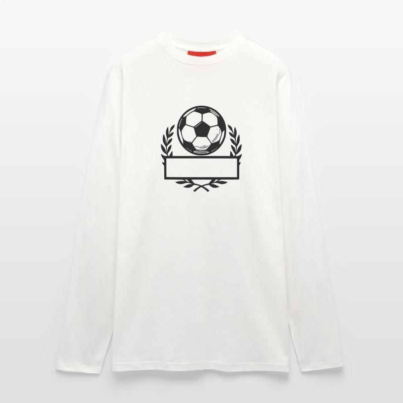 Pallone da calcio - Cognome Maglia a maniche lunghe ecologica casual Made in UE
