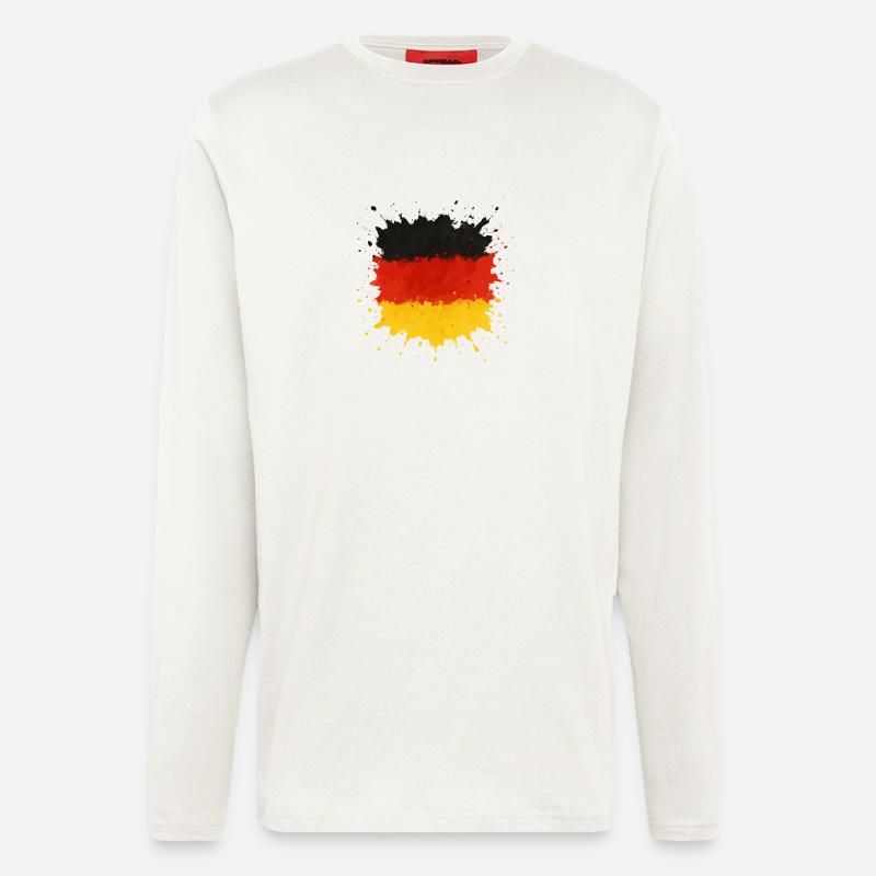 Germany Blobs Flag - Longsleeve - made by SPREAD  - OFF WHITE