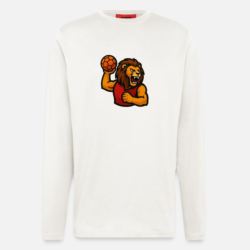 Lion Handball comic - Longsleeve - made by SPREAD  - OFF WHITE
