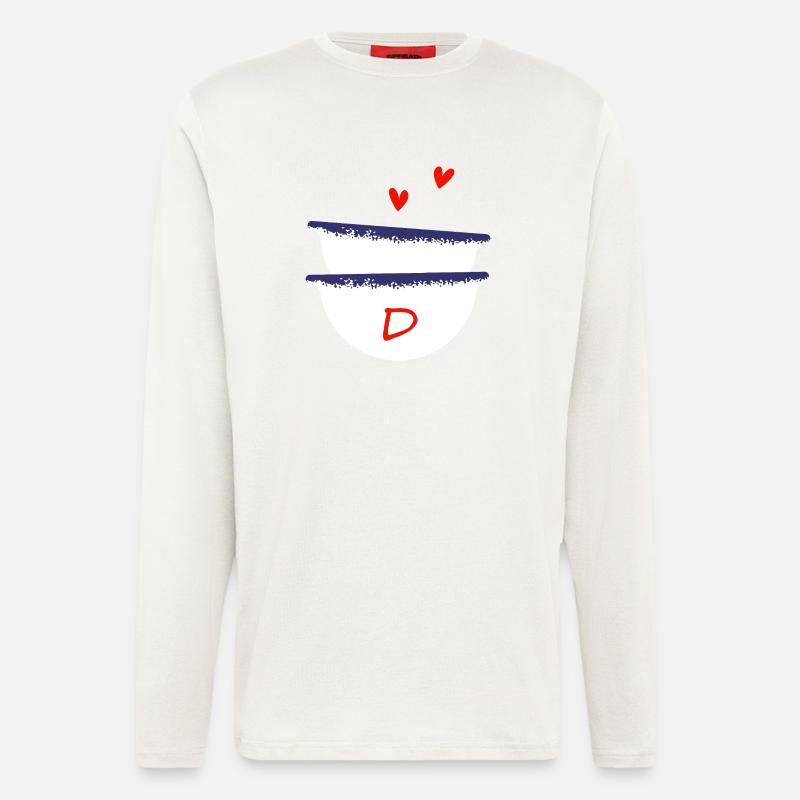 Letter D Breton bowls - Longsleeve - made by SPREAD - OFF WHITE