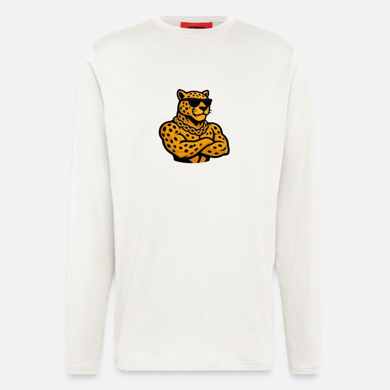 Leopard Cheetah Comic - Longsleeve - made by SPREAD  - OFF WHITE
