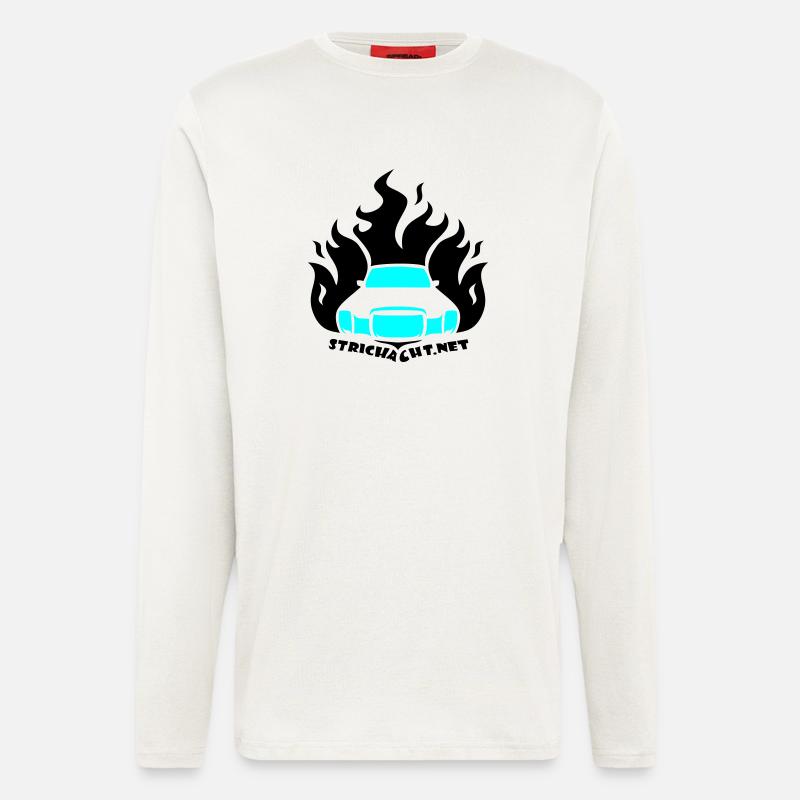 /8 Flame01 2C - Langarmshirt - made by SPREAD  - OFF WHITE
