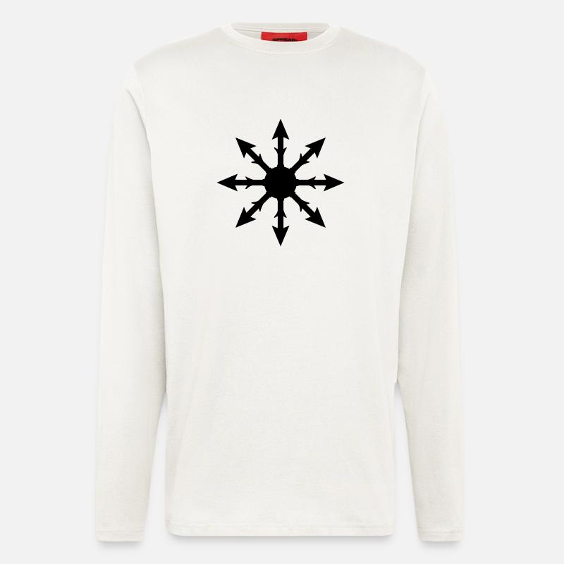 chaos symbol - Langarmshirt - made by SPREAD  - OFF WHITE