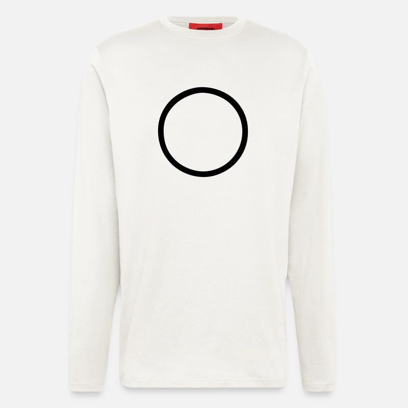 Runder Kreis 2 dick - Langarmshirt - made by SPREAD  - OFF WHITE