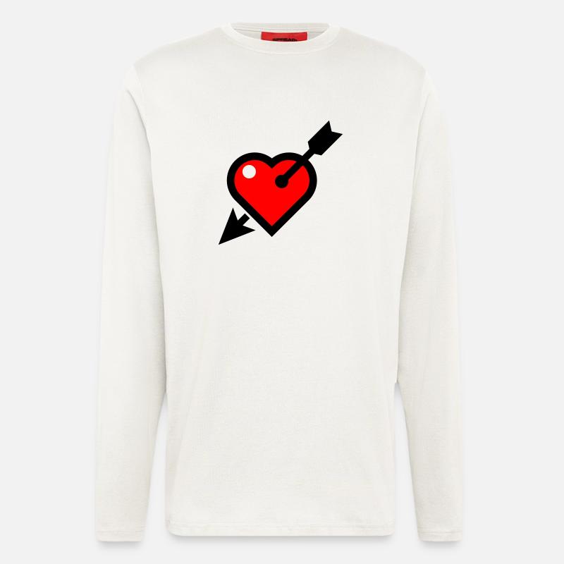 Herz - Langarmshirt - made by SPREAD  - OFF WHITE