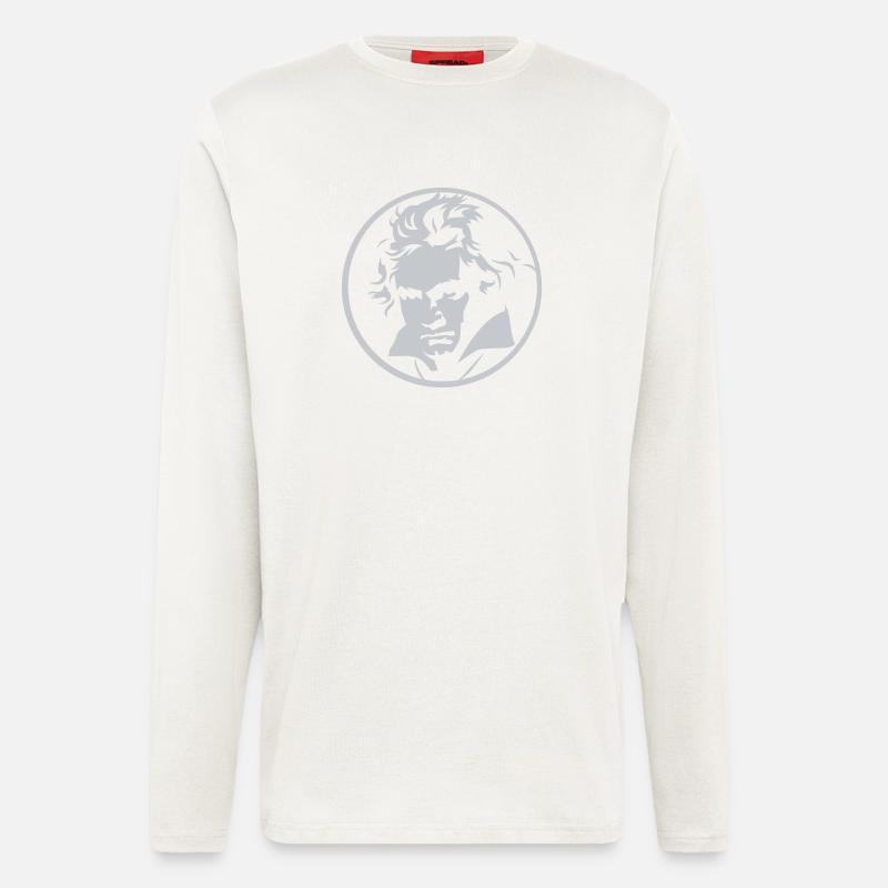 Roll over Beethoven (negative) - Longsleeve - made by SPREAD  - OFF WHITE