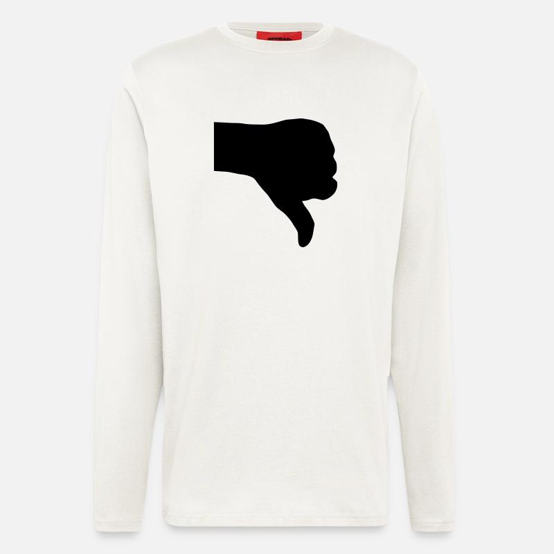 thumbs down - Longsleeve - made by SPREAD  - OFF WHITE