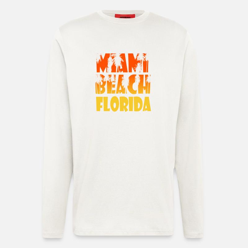 Miami Beach - Langarmshirt - made by SPREAD  - OFF WHITE