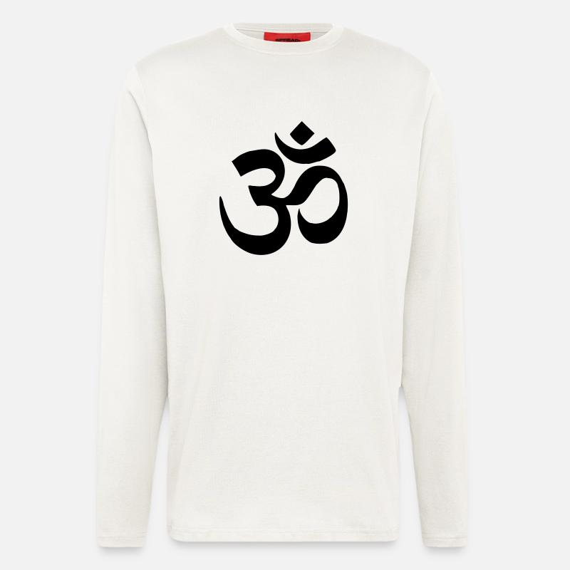 "Aum" also "Om" - Langarmshirt - made by SPREAD  - OFF WHITE