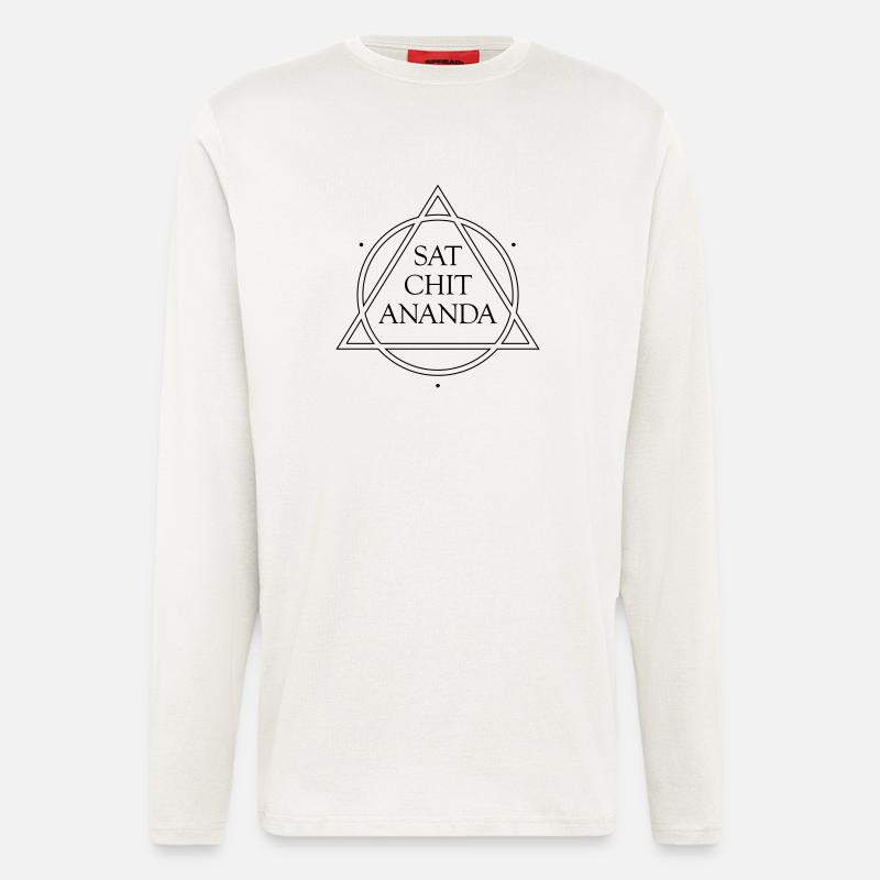 SAT CHIT ANANDA vector - Langarmshirt - made by SPREAD  - OFF WHITE