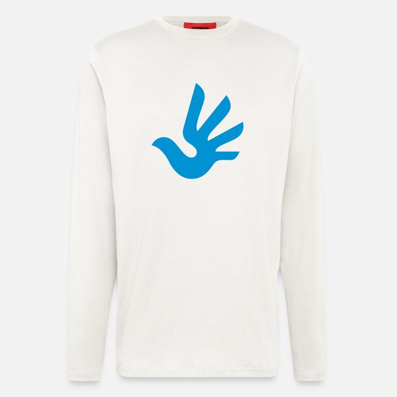 HumanRights Logo - Langarmshirt - made by SPREAD  - OFF WHITE