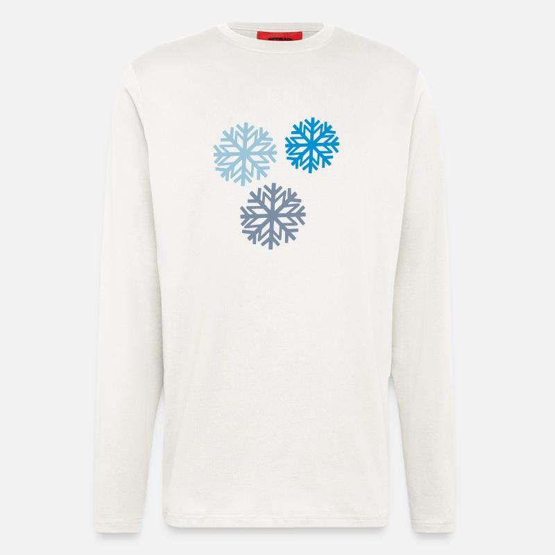 Schneeflocke 2 - Langarmshirt - made by SPREAD  - OFF WHITE