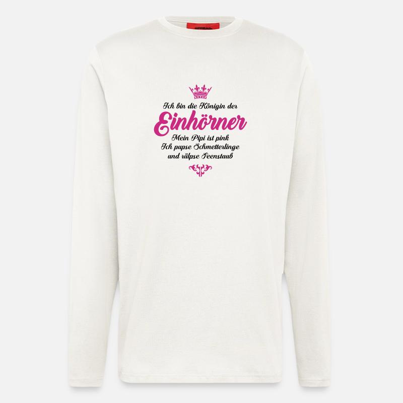 Königin der Einhörner - Langarmshirt - made by SPREAD  - OFF WHITE