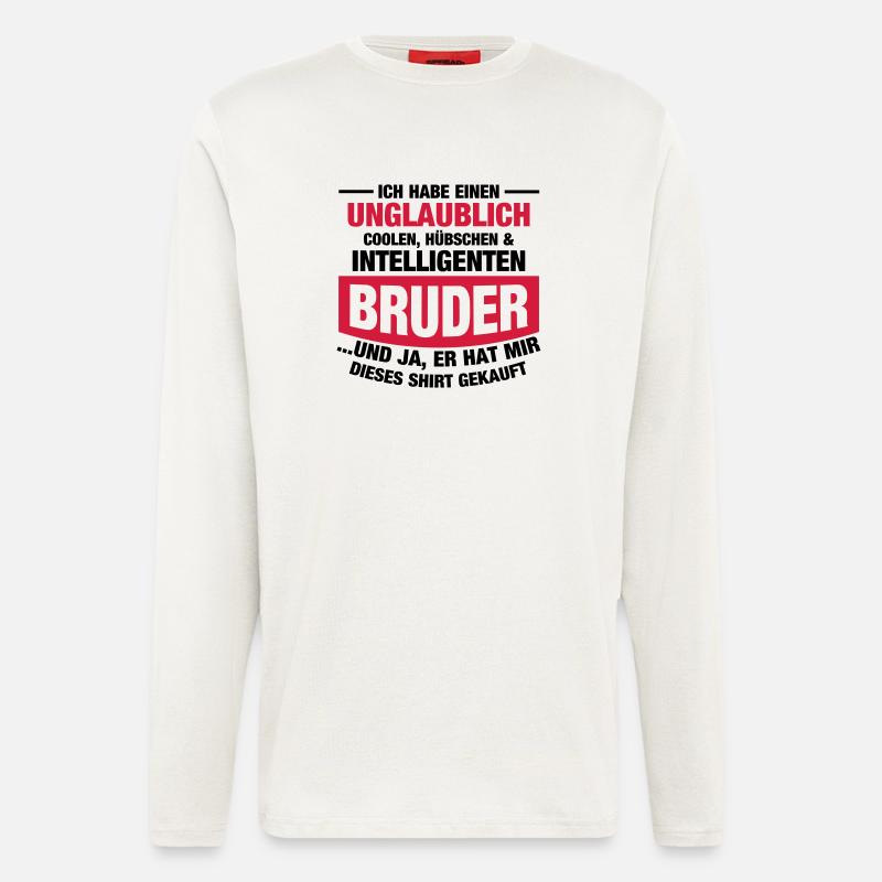 Cooler Bruder - Langarmshirt - made by SPREAD  - OFF WHITE