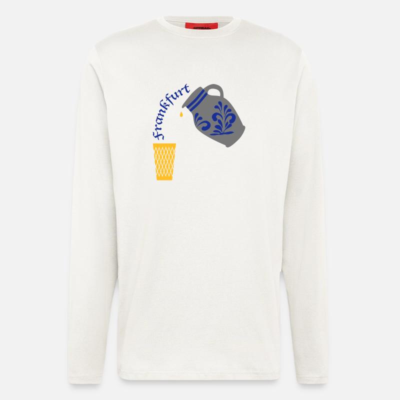 Frankfurt Bembel Gerippte - Langarmshirt - made by SPREAD  - OFF WHITE