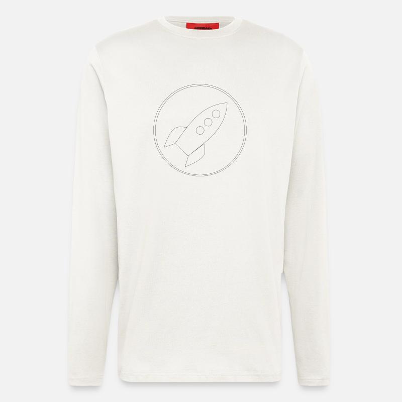 Raketen Symbol - Langarmshirt - made by SPREAD  - OFF WHITE