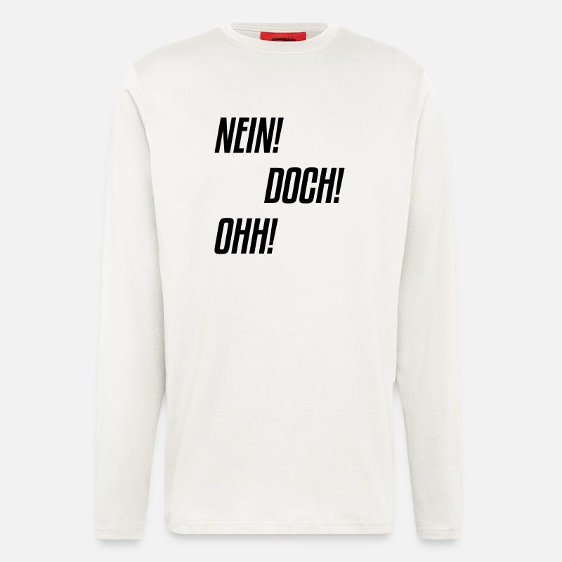 nein doch ohh - Langarmshirt - made by SPREAD  - OFF WHITE