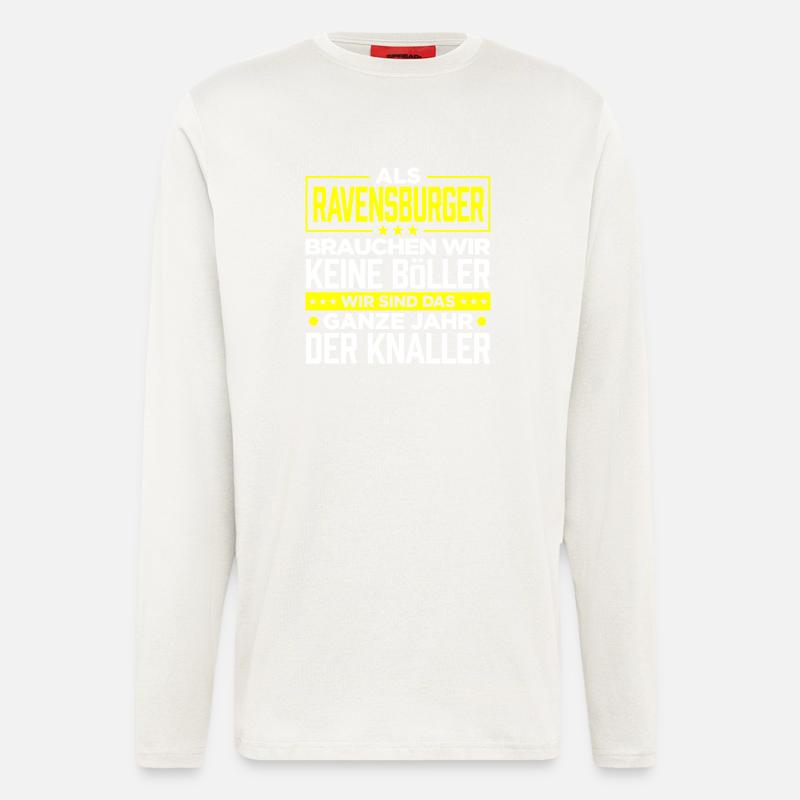 RAVENSBURGER - Böller - Langarmshirt - made by SPREAD  - OFF WHITE