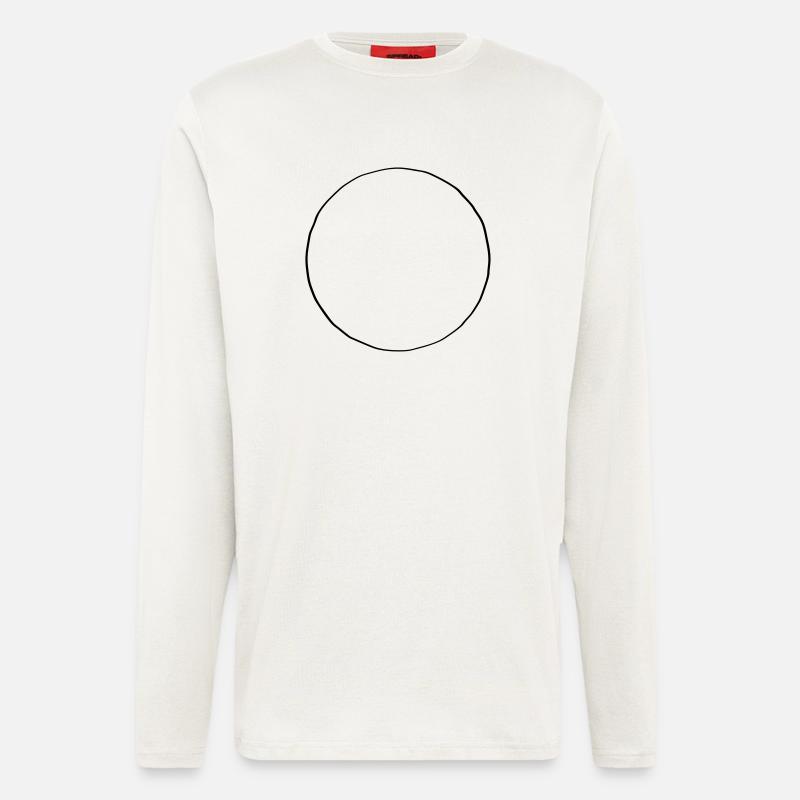 Hipster circle - Longsleeve - made by SPREAD  - OFF WHITE