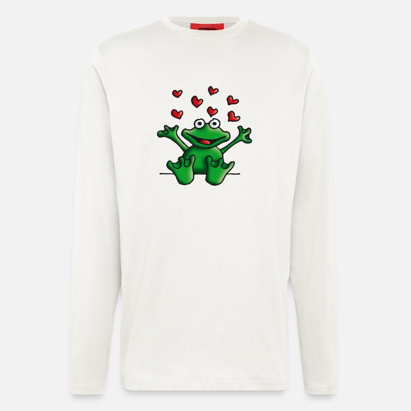 heart_frog_122011e - Langarmshirt - made by SPREAD  - OFF WHITE