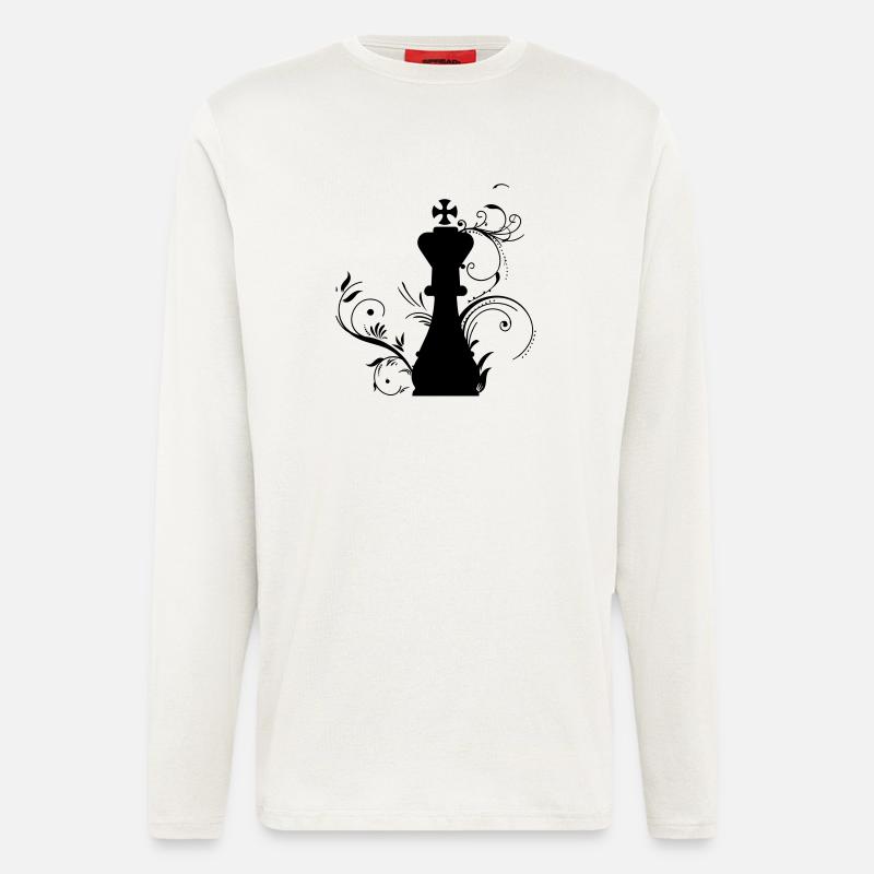 Schach König - Langarmshirt - made by SPREAD  - OFF WHITE