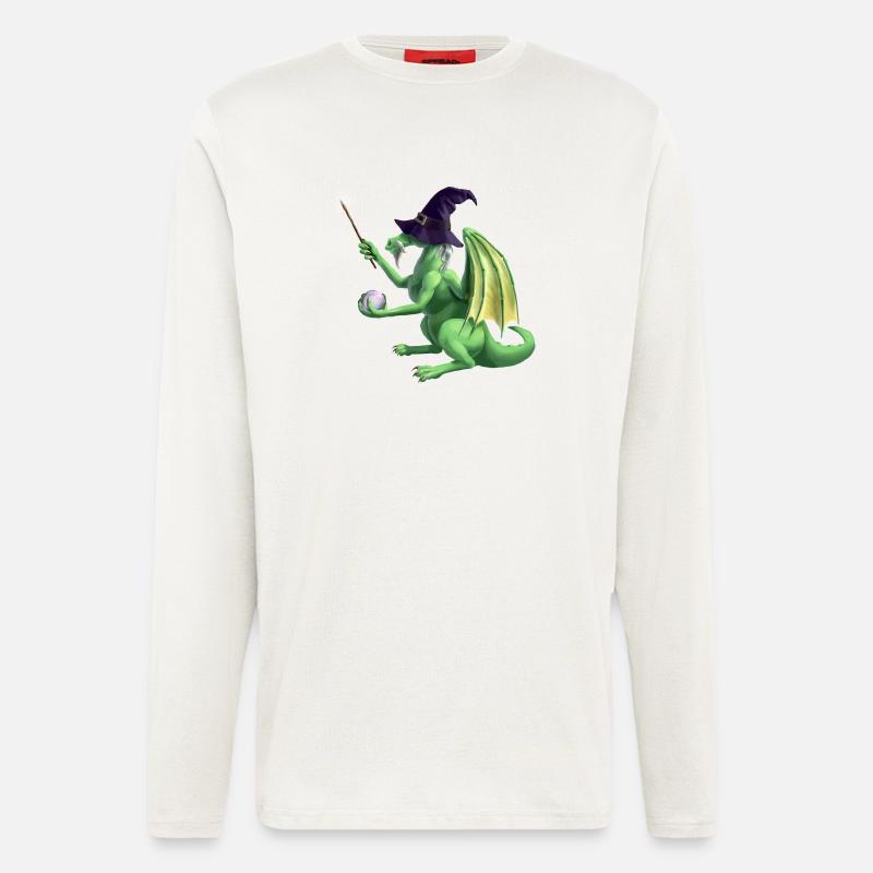 dragon wizard - Longsleeve - made by SPREAD  - OFF WHITE