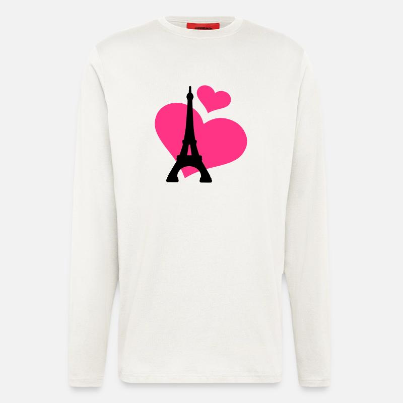 Eiffelturm Paris - Langarmshirt - made by SPREAD - OFF WHITE