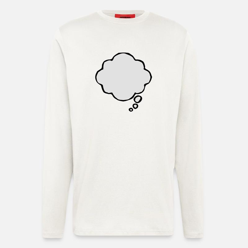 Sprechblase Cartoon - Langarmshirt - made by SPREAD  - OFF WHITE