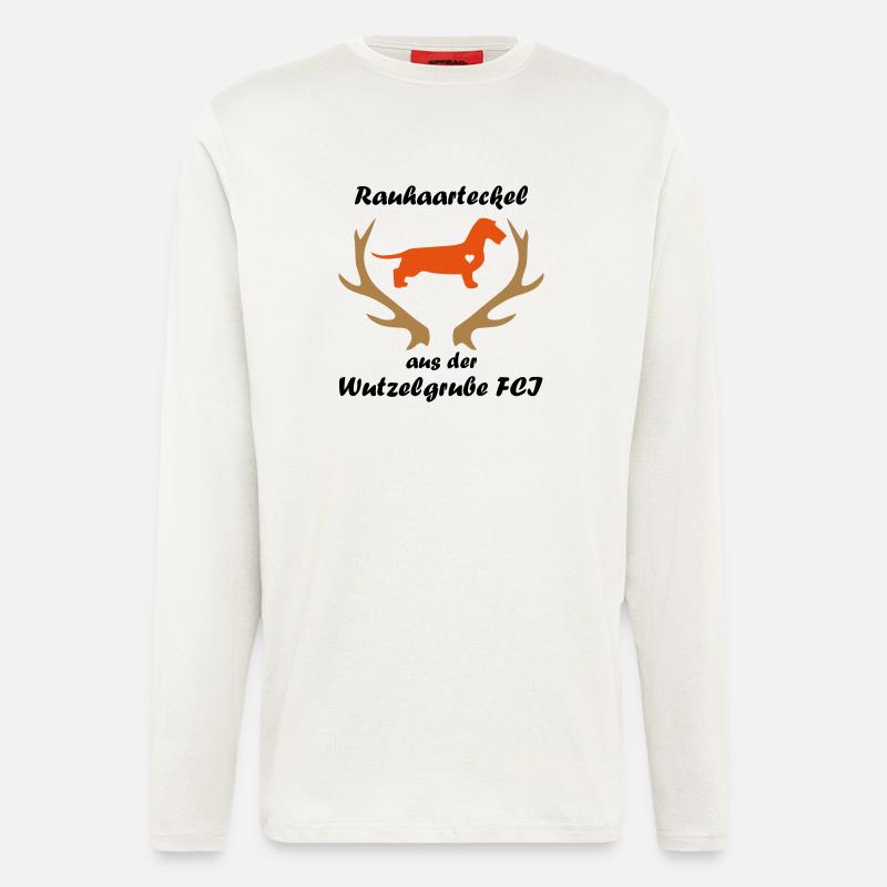 Wutzelgrube Logo Geweih - Langarmshirt - made by SPREAD  - OFF WHITE