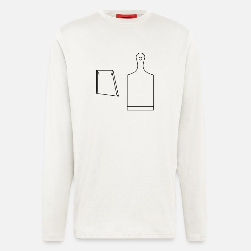 brett_und_schaber_1c_vektor - Langarmshirt - made by SPREAD - OFF WHITE