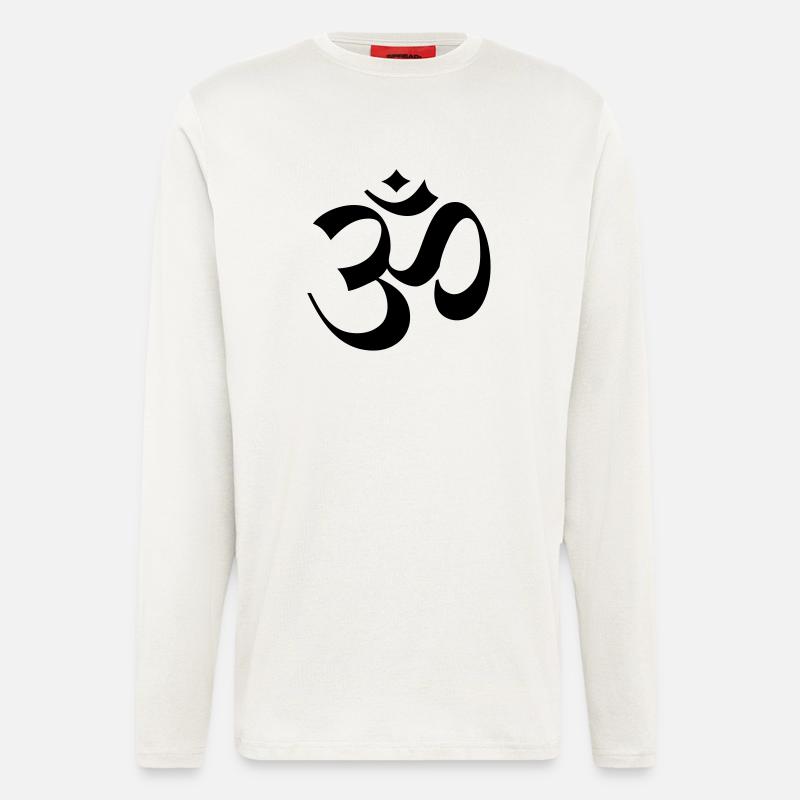 om_zeichen__f1 - Langarmshirt - made by SPREAD  - OFF WHITE