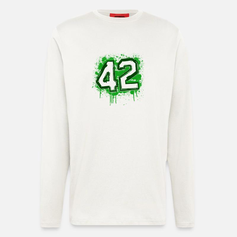 Saint-Étienne 42 bigdirt - Langarmshirt - made by SPREAD  - OFF WHITE