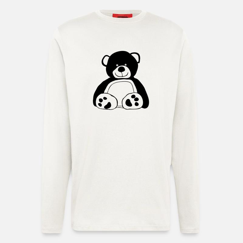 Teddybär - Langarmshirt - made by SPREAD  - OFF WHITE