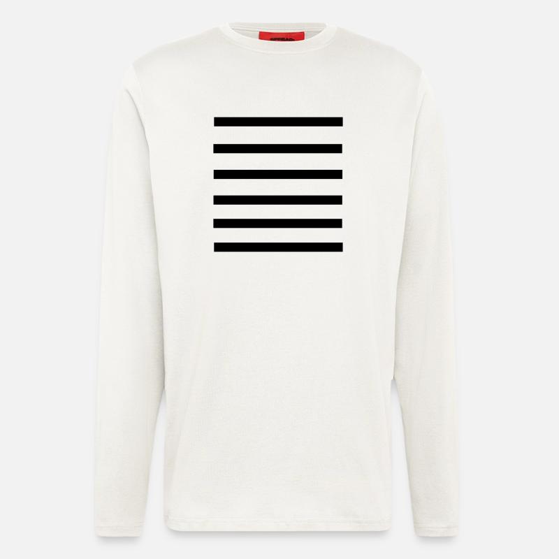 stripes_pattern_line - Langarmshirt - made by SPREAD  - OFF WHITE