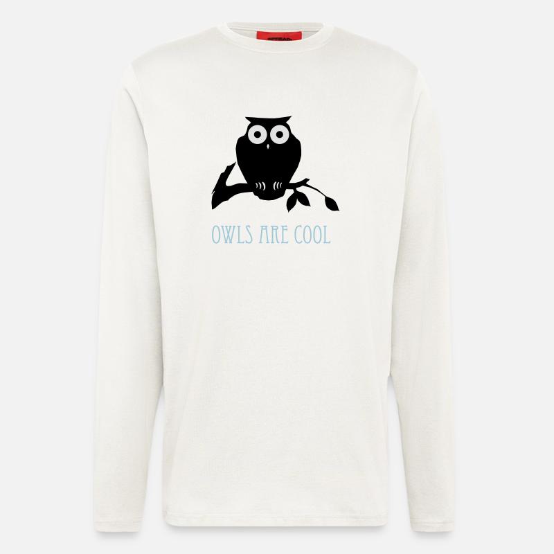 owls are cool - Langarmshirt - made by SPREAD  - OFF WHITE