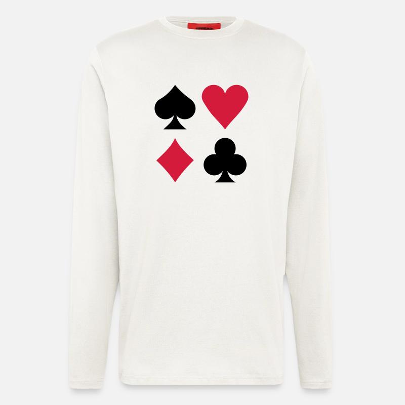 Poker - Langarmshirt - made by SPREAD  - OFF WHITE