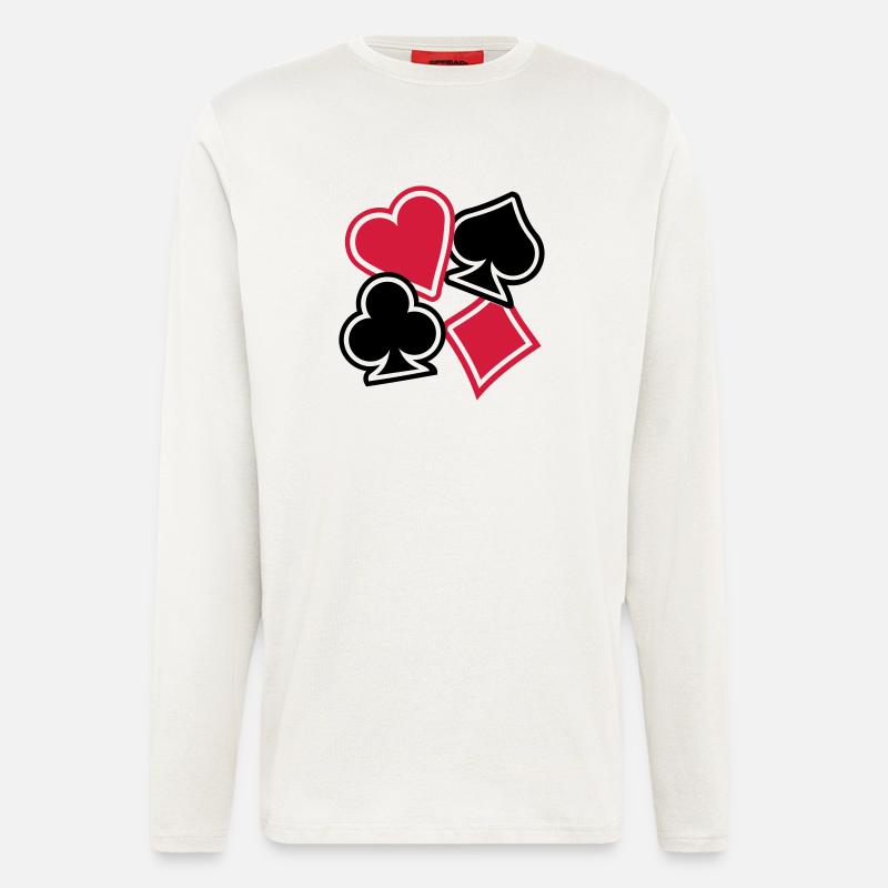 Poker - Longsleeve - made by SPREAD  - OFF WHITE