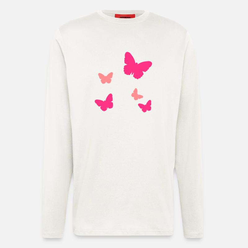 Schmetterlinge - Langarmshirt - made by SPREAD  - OFF WHITE
