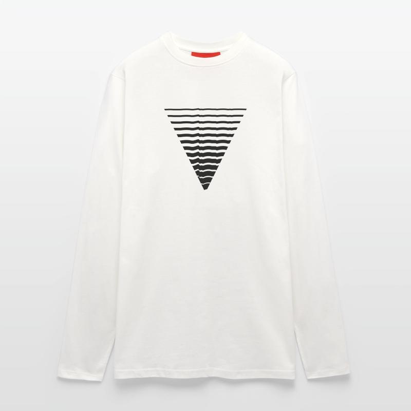 Lines many strokes triangle shape pattern Longsleeve - made by SPREAD 